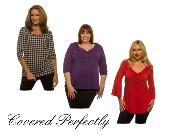 Covered Perfectly, plus-size tops