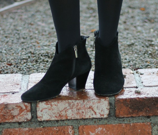 waterproof booties, suede booties