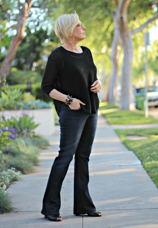 Eileen Fisher Sweater, bootcut jeans