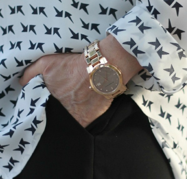 Burberry watch, Theory blouse