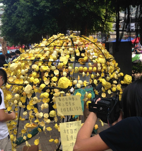 Yellow umbrellas have become the symbol of this movement.