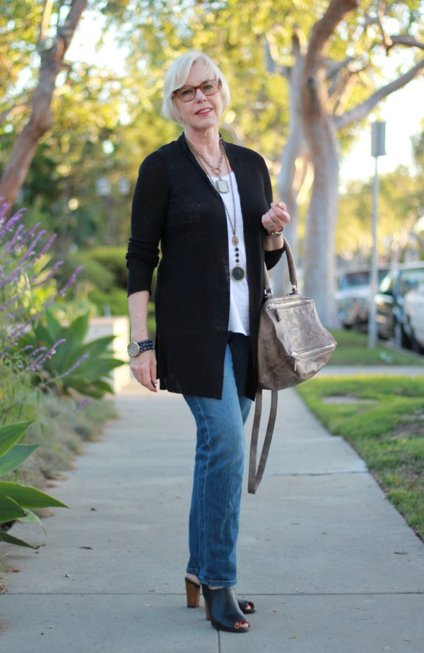 Givenchy pandora, Eileen Fisher cardigan