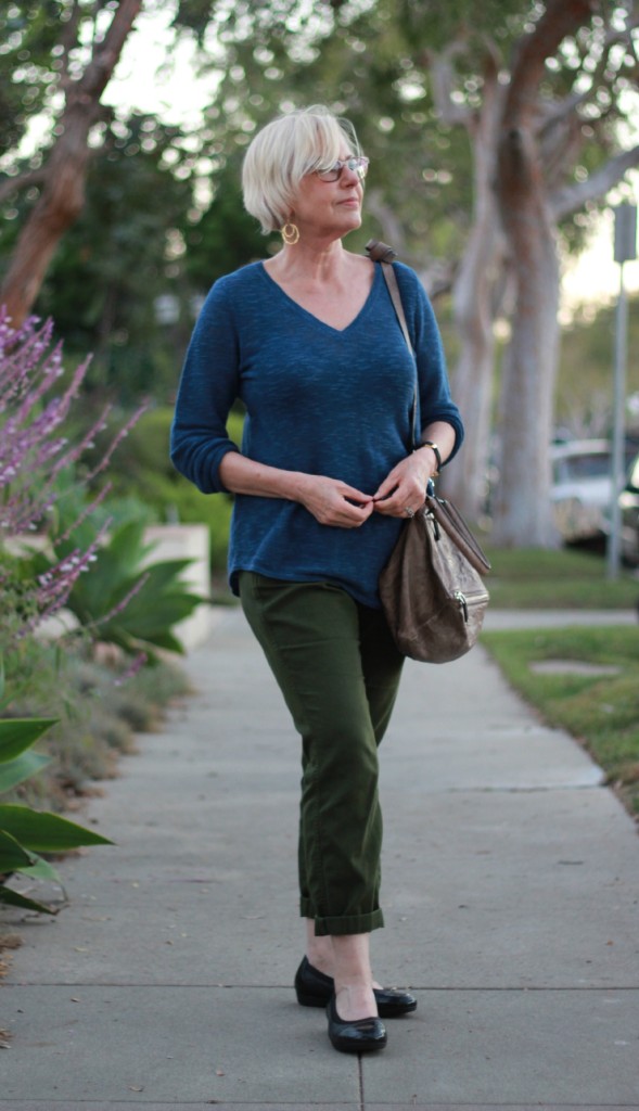 casual look with ballet flats