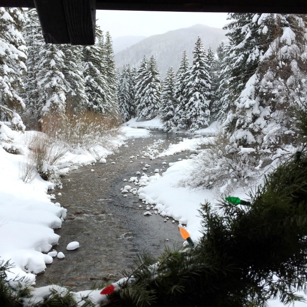 Gore Creek from the Vail covered bridge