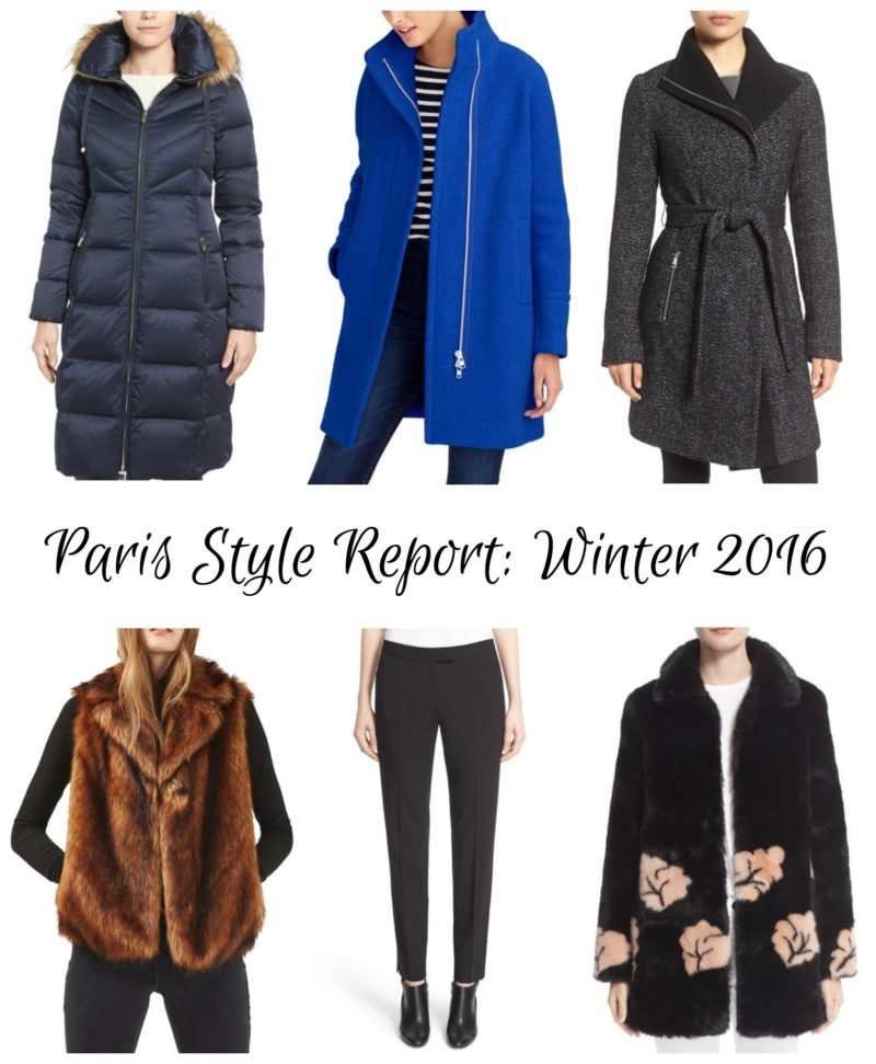 Paris style - outerwear trends December 2016