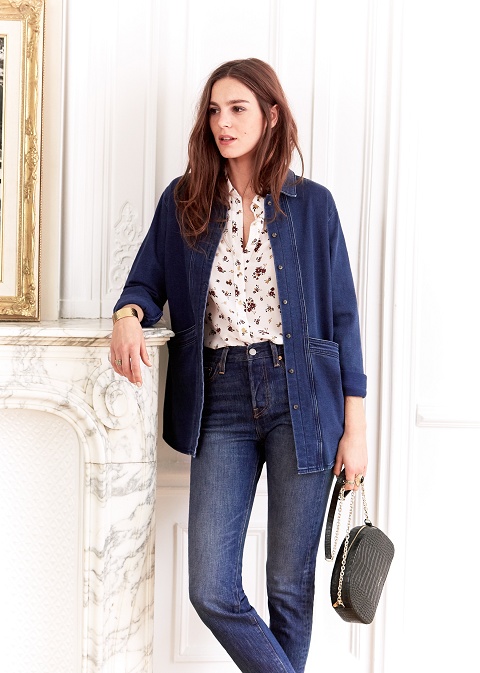 Autumn 2023 New Denim Jacket Jeans Suit Women's Long Sleeve Coat + Fashion  Wide Leg Denim Pants Two-piece Set Simple Lady Outfit - AliExpress