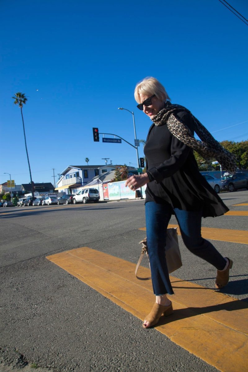 dressed for winter in Southern California