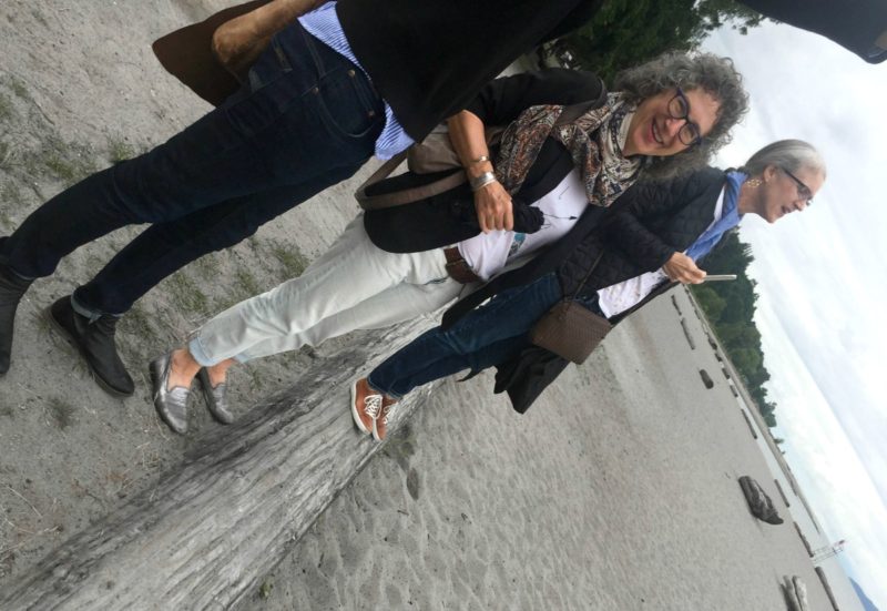 Frances and Lisa at Jericho Beach Park in Vancouver