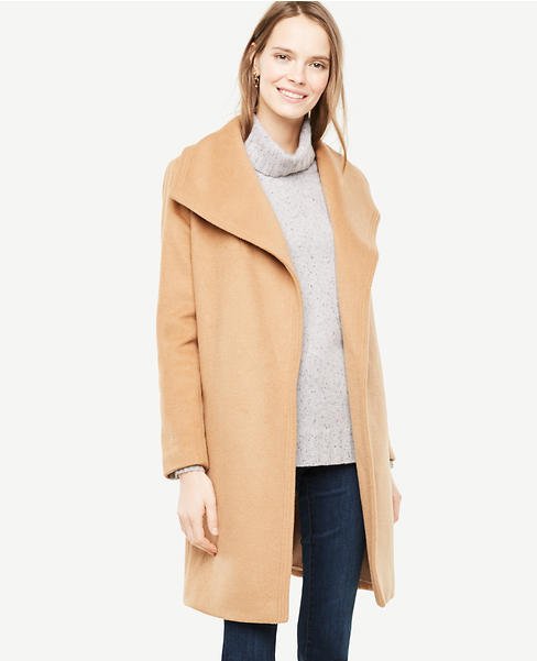 Ann taylor cheap camel coat