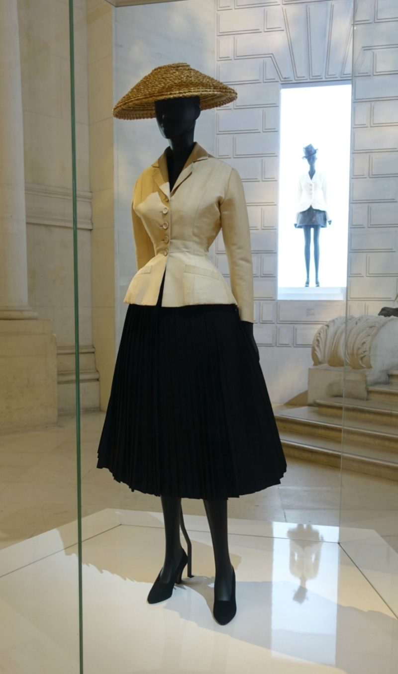 Dior Bar Dress at Musee des Arts Decoratifs. Details at une femme d'un certain age.