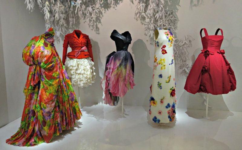 garden inspired gowns from Christian Dior exhibition. More at une femme d'un certain age.