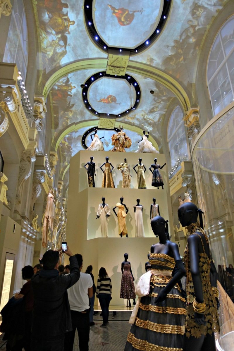 Christian Dior gowns on exhibit in Paris. More at une femme d'un certain age.