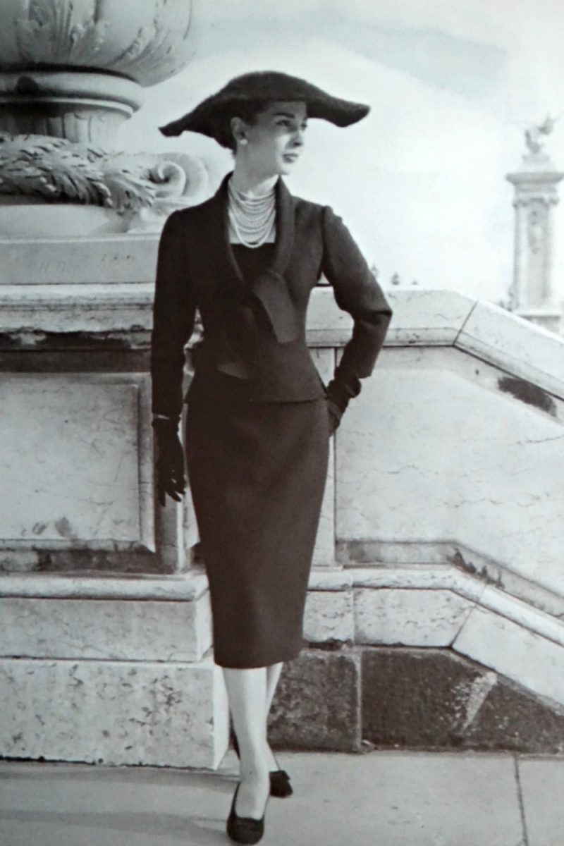 vintage fashion photo from Christian Dior exhibition in Paris. More at une femme d'un certain age.