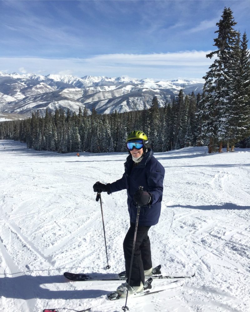 Blogger Susan B. skiing in Beaver Creek, CO. Details at une femme d'un certain age. 