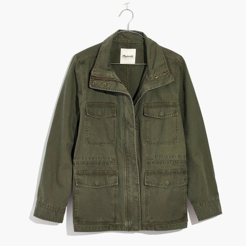 cotton utility jacket from Madewell. Details at une femme d'un certain age.