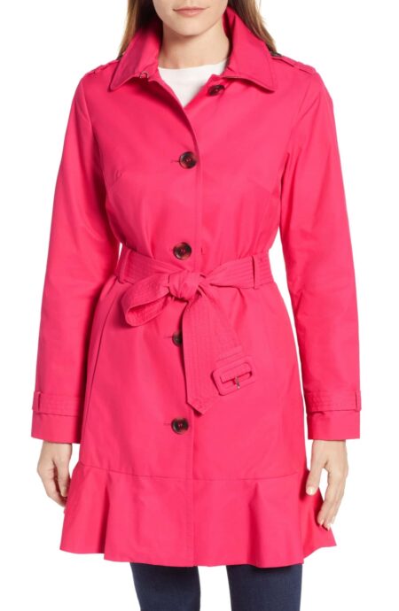 Kate spade peplum raincoat sale