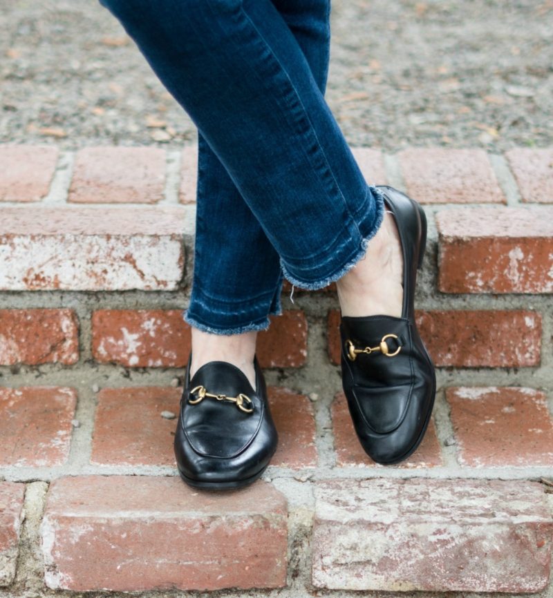 gucci jordaan loafer black