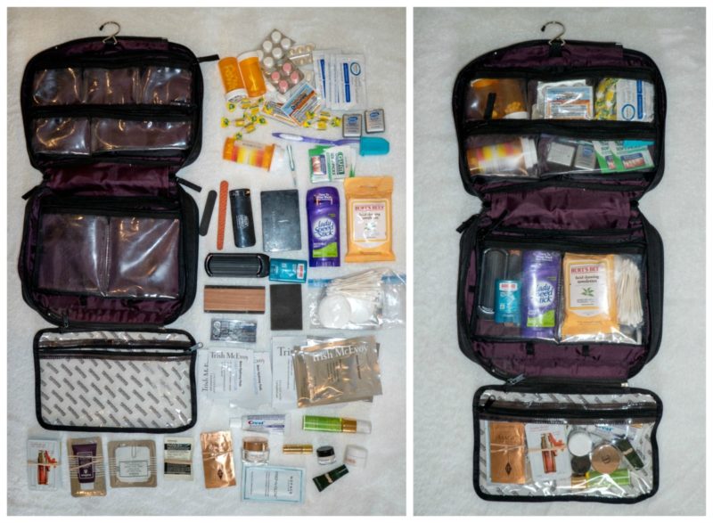 Advance Travel Prep: what I carry in my EMME travel toiletries bag. Details at une femme d'un certain age.