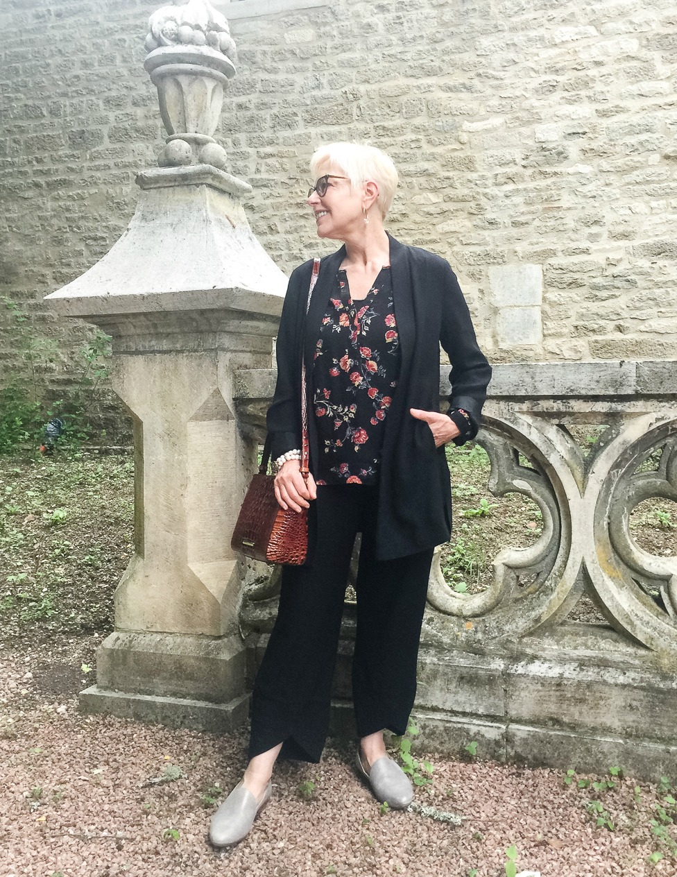Working my travel wardrobe: dressed for dinner. Details at une femme d'un certain age.