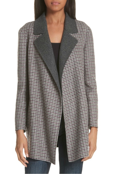 Theory plaid wool coat at Nordstrom Anniversary Sale. Details at une femme d'un certain age. #nordstrom