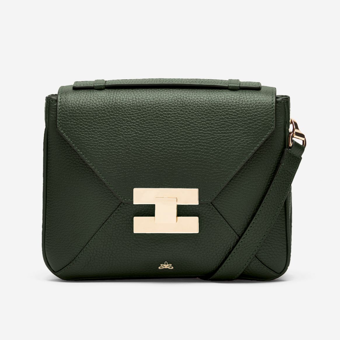 Demellier | The London in Taupe Smooth | Leather Crossbody Bag