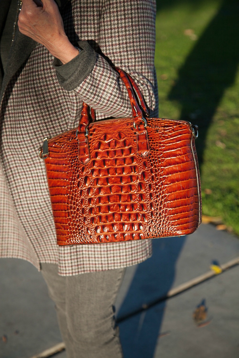 Brahmin medium Duxbury bag in Pecan. Details at une femme d'un certain age.