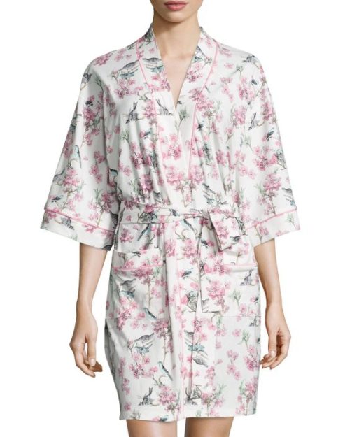 Bedhead kimono robe in toile floral print. More cotton bathrobes at une femme d'un certain age.