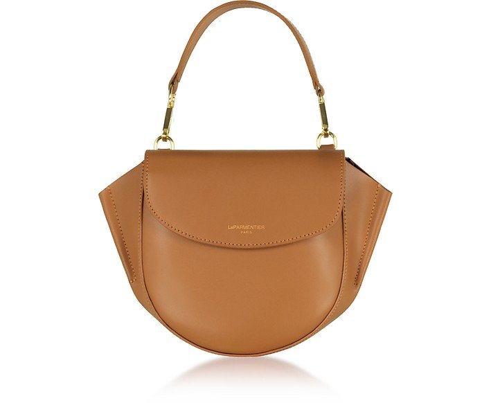 Le Parmentier Astorya mini bag in caramel. Details at une femme d'un certain age.