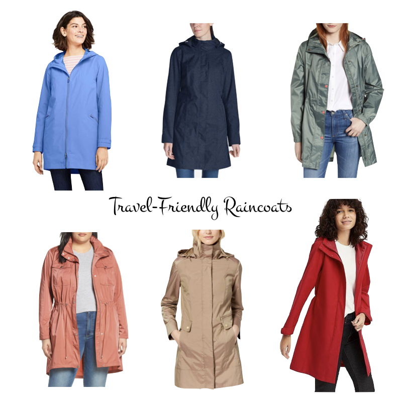 Packable raincoats, raincoats for travel. More at une femme d'un certain age.