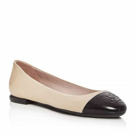 Taryn Rose cap toe ballet flats. Details at une femme d'un certain age.