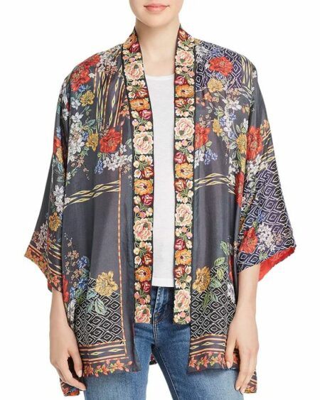 Johnny Was reversible kimono. Details at une femme d'un certain age.