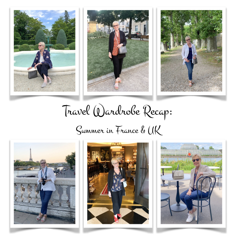 Travel outfits from Susan B. of une femme d'un certain age. Recap of Europe travel wardrobe for summer.