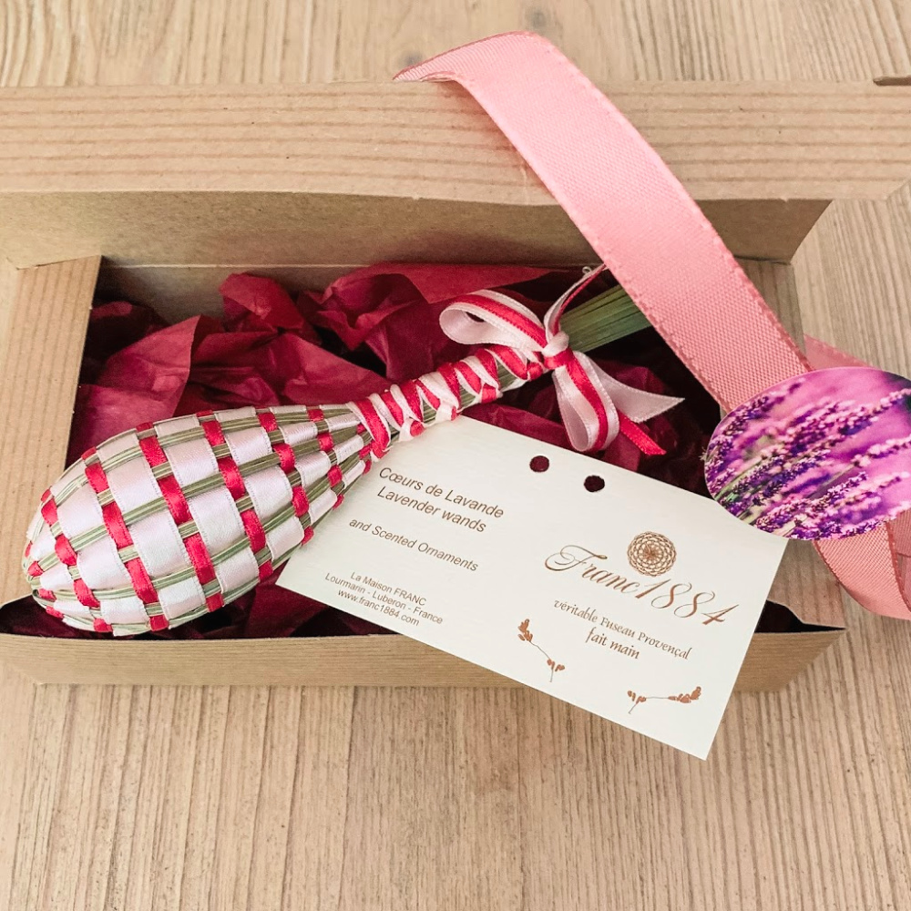 A lavender wand from the Provence-themed My Stylish French Box. Details at une femme d'un certain age.