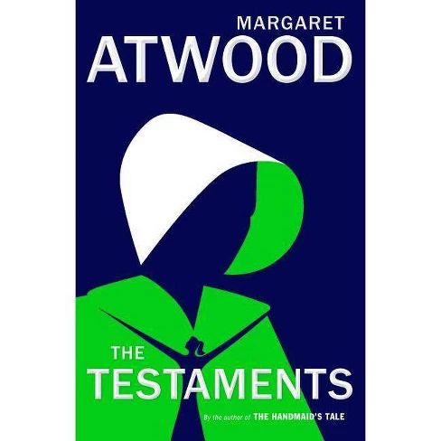 Cover of The Testaments by Margaret Atwood. Details at une femme d'un certain age.