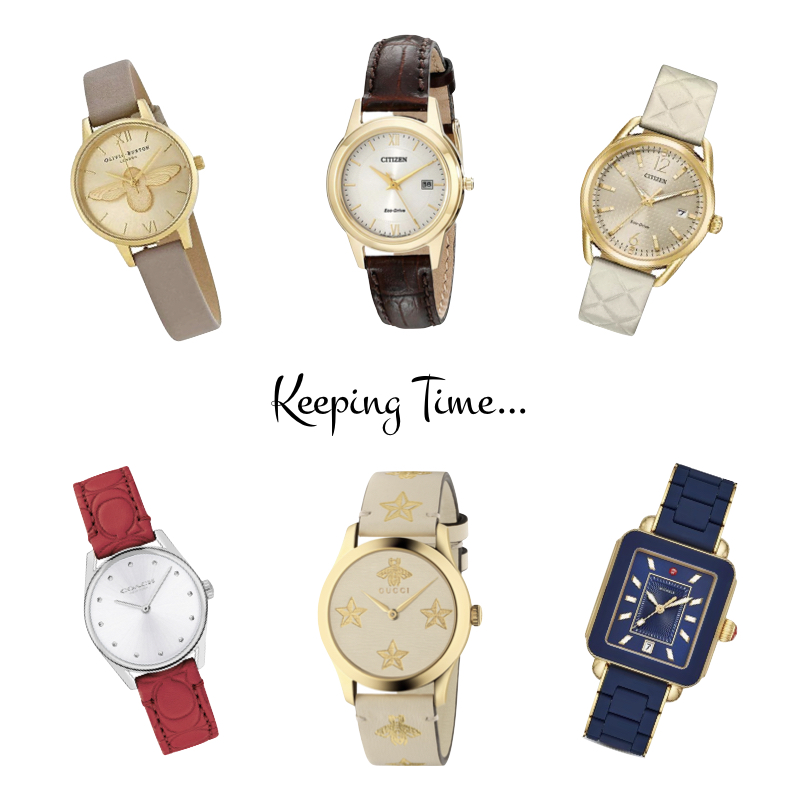 Casual watches for women, watches with leather straps. Details at une femme d'un certain age.
