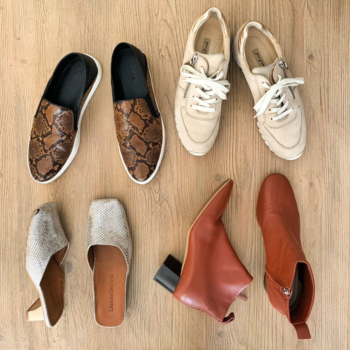 My fall packing list: shoes. Details at une femme d'un certain age.