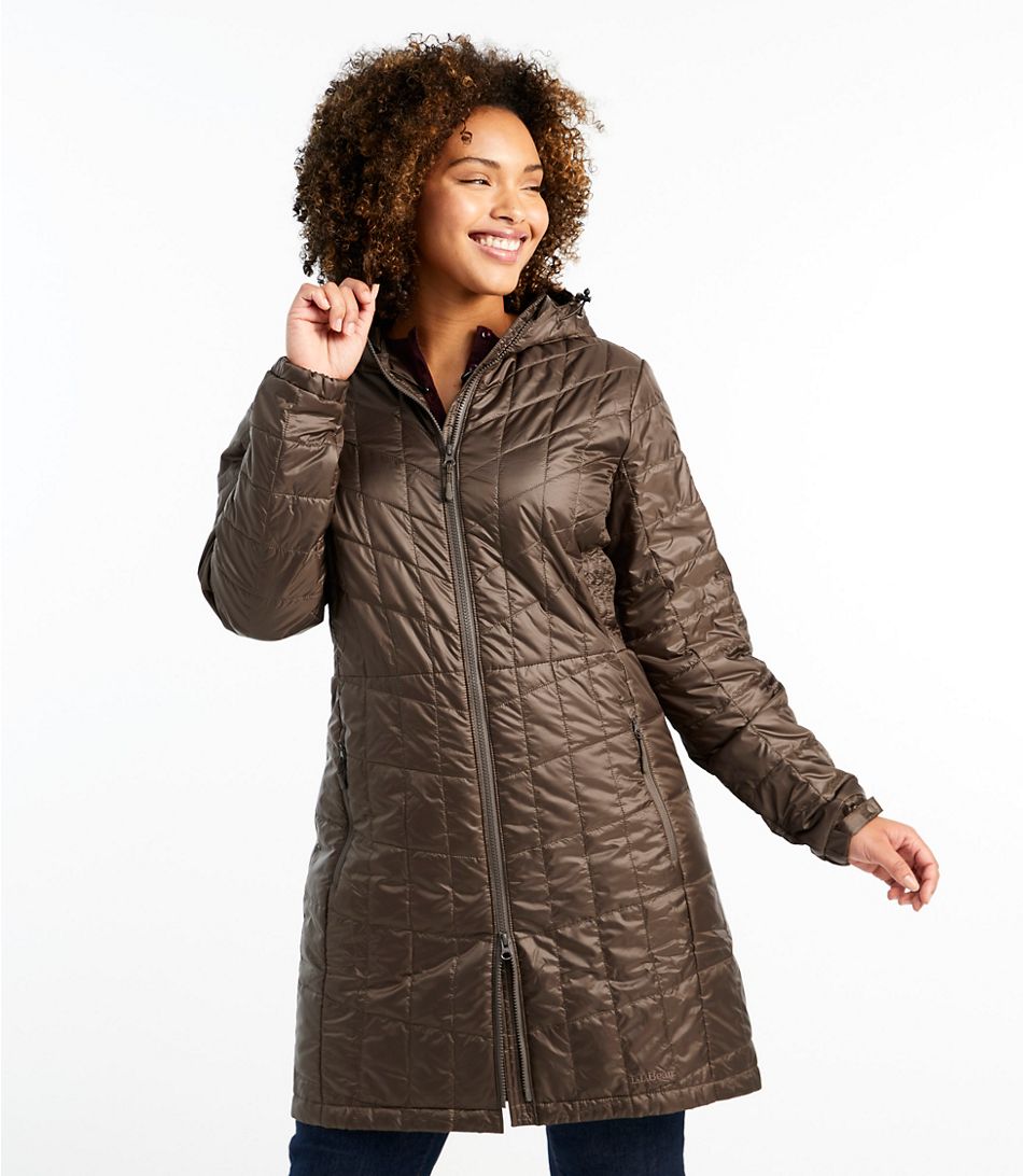 LL Bean packable Primaloft coat. Details at une femme d'un certain age.