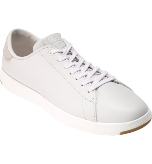 Cole Haan Grandpro tennis sneaker in white. Details at une femme d'un certain age.