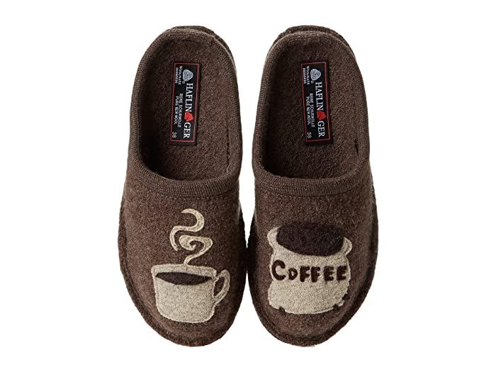 Haflinger coffee slippers. Details and more "house shoes" at une femme d'un certain age.