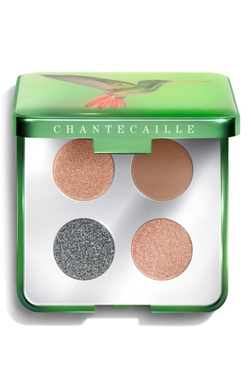 Chantecaille Hummingbirds eye shadow quartet. Details at une femme d'un certain age.