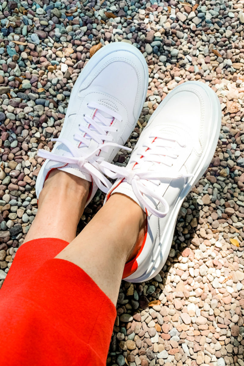 Walking shoes: Susan B. likes these Cole Haan sneakers. Details at une femme d'un certain age.