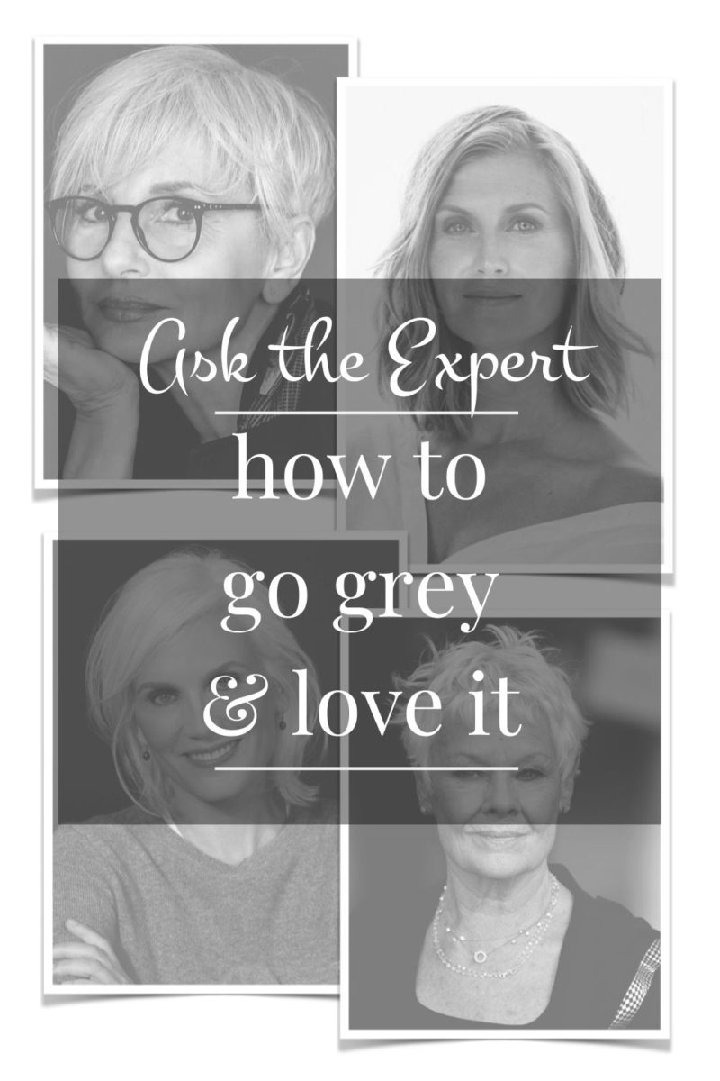 How to go grey and love the result: a hair stylist and makeup artist shares expert tips. Details at une femme d'un certain age.
