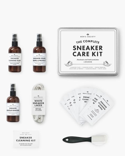 Sneaker care kit. Details at une femme d'un certain age.