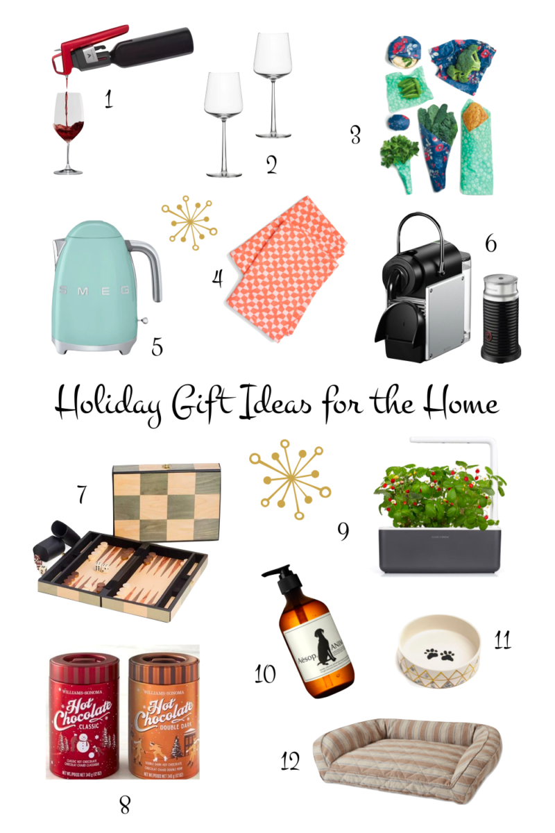 Holiday Gift Guide: Susan B's gift ideas for home. Details at une femme d'un certain age.