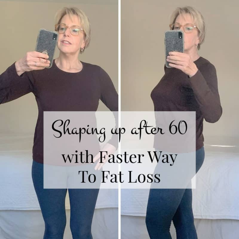 Shaping up after 60. How I'm getting stronger and leaner with Faster Way to Fat Loss. Details at une femme d'un certain age.