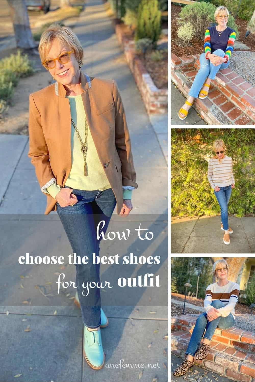Choose best shoes for outfit
