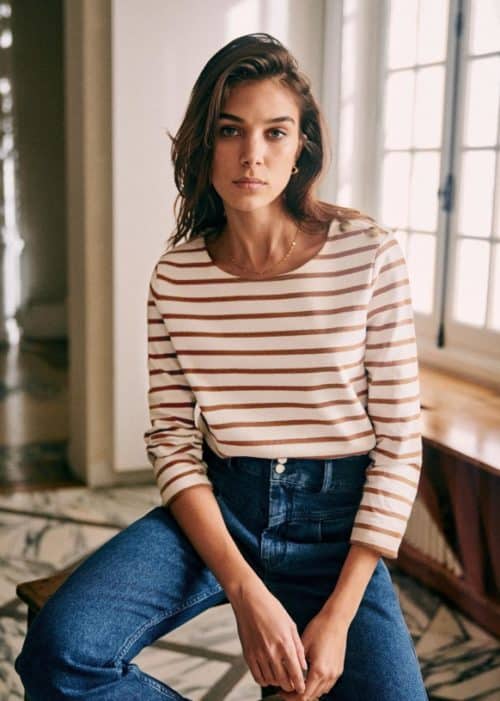 Sezane Colette Mariniere. Details and more French-inspired fashion at une femme d'un certain age.