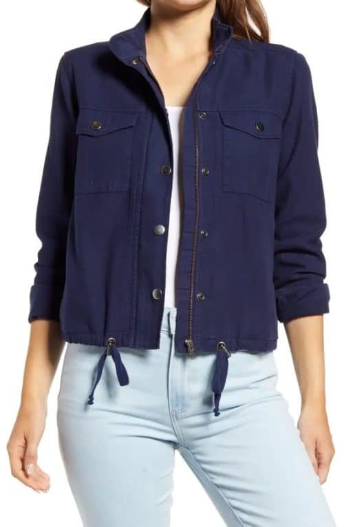 Navy summer jacket womens sale