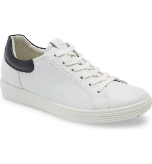ECCO Soft 7 sneakers white with black trim. Still available for Nordstrom Anniversary Sale Public Access.