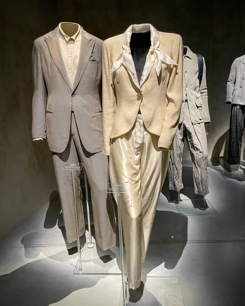 Men's and women's suits at Armani/Silos, Milan